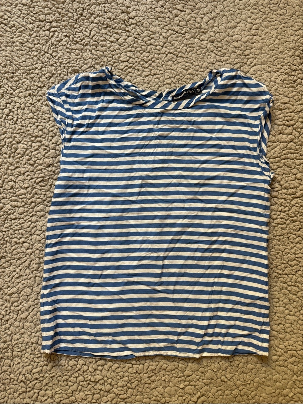 Abercrombie & Fitch Button Back striped Dolman Tee - Picture 2 of 4